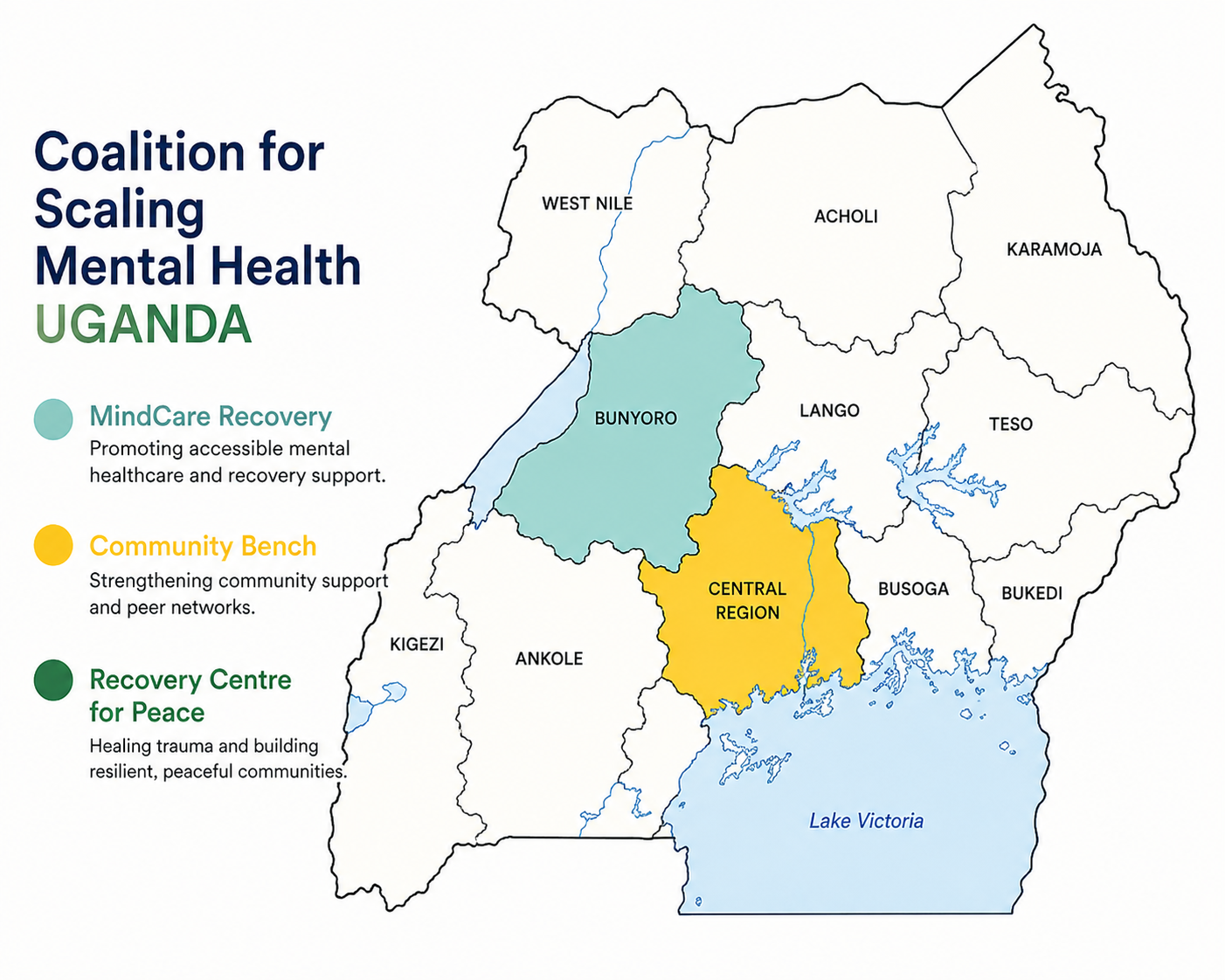 Coalition for scaling mental health map